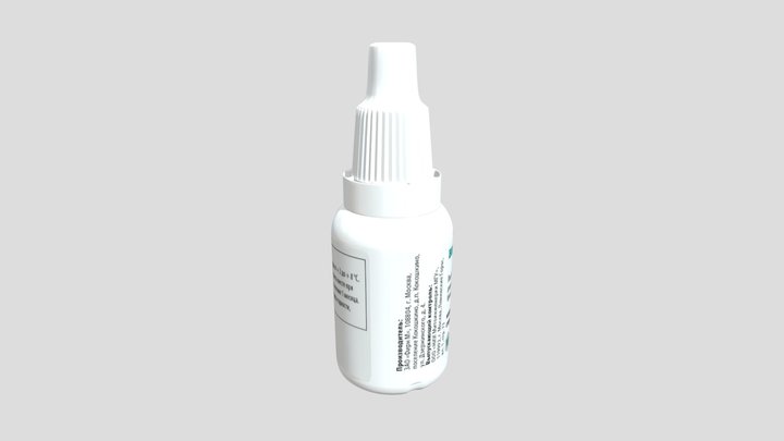 Flacon 10 ml 3D Model