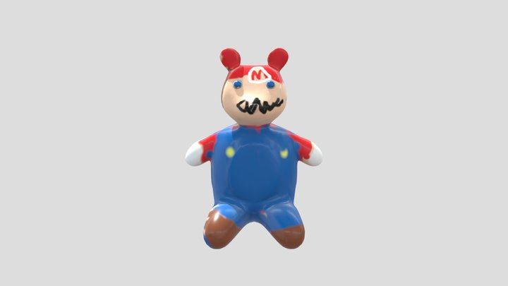 Mario Bear 3D Model