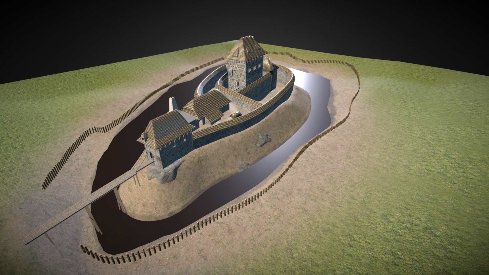 Hradek - 3D model by Adam (@ad.ruzicka) [27392ef] - Sketchfab