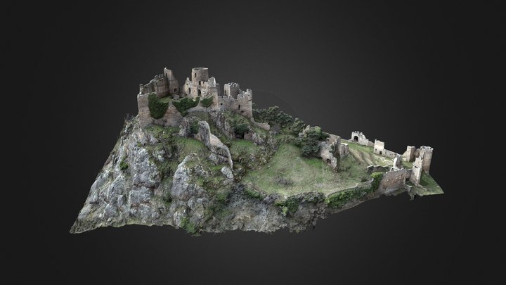Château de Couzan Loire - Modèle 3D 3D Model