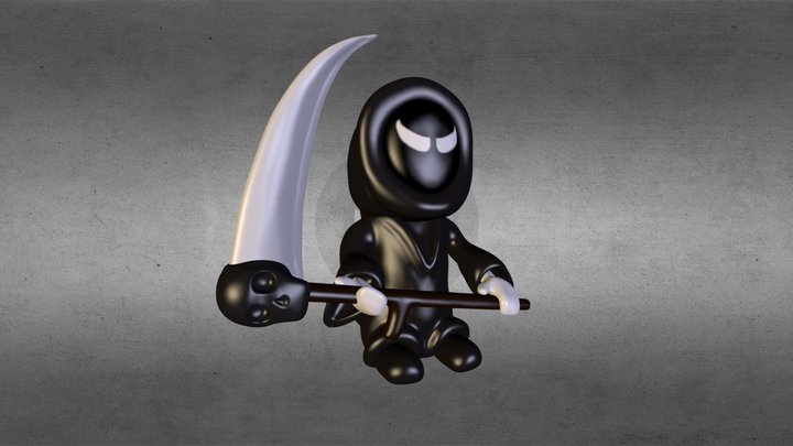 Chibi Death 3D Model