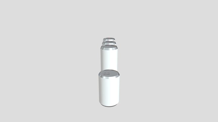 drinks in aluminum cans 3D Model