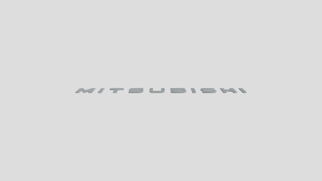 Mitsubishi Badge Text