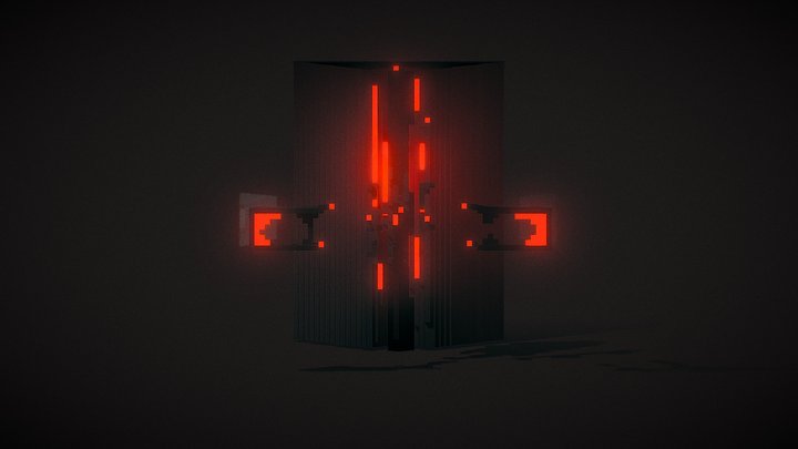 Dark Red Structure Test 05 3D Model