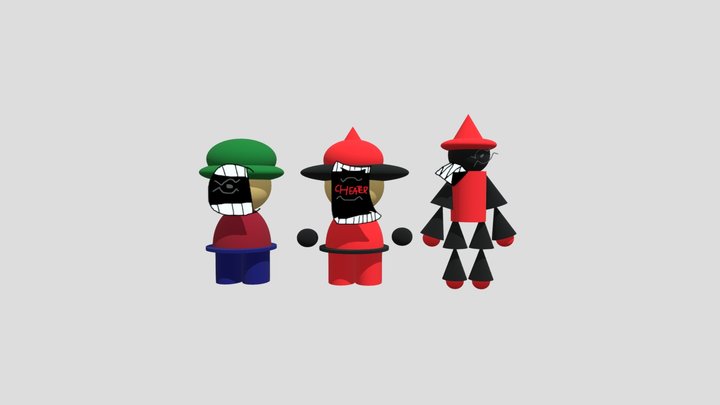 Cheating, Unfairness, True Expunged 3D Model