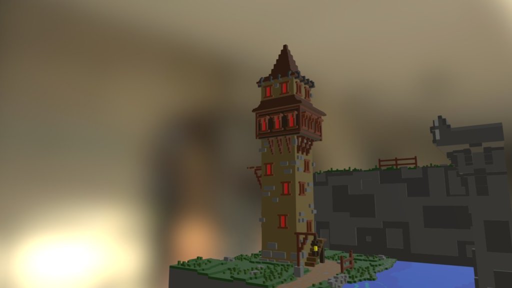 Land Tower #MagicaVoxel