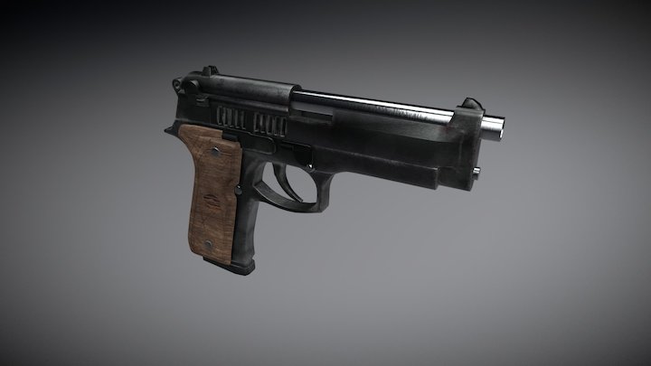 Pistola Uvs 3D Model