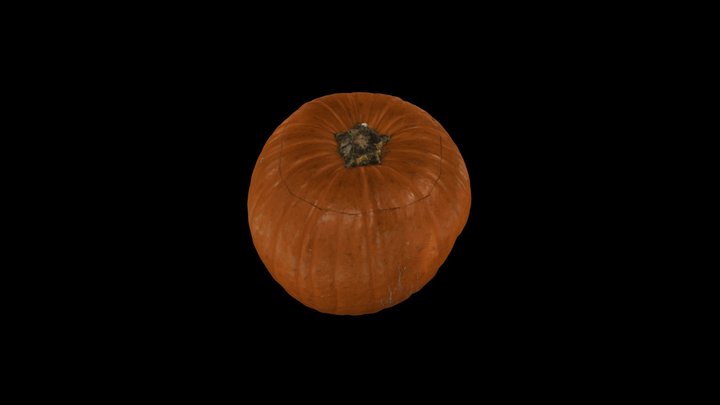 Scansione 3d di una zucca per Halloween 3D Model