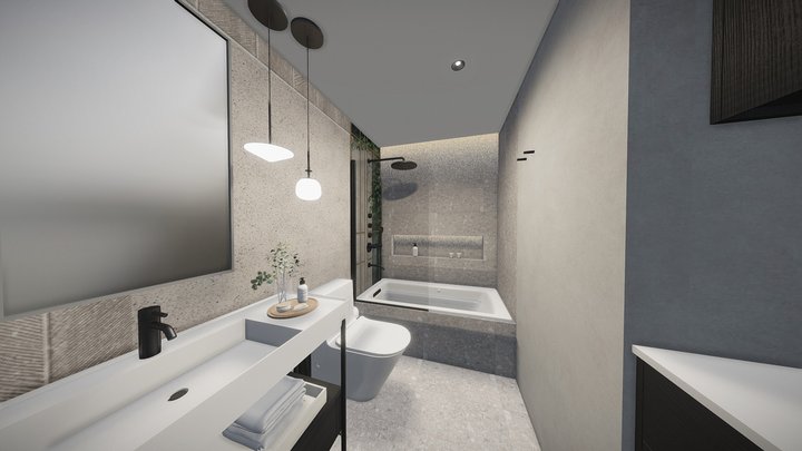 Bathroom Interior 3D Model