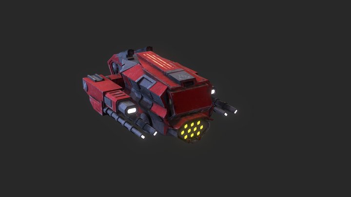 Sci-Fi drone(Test_Work) 3D Model