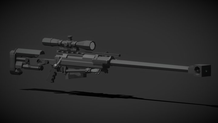 Low-Poly PGM Hecate II 3D Model
