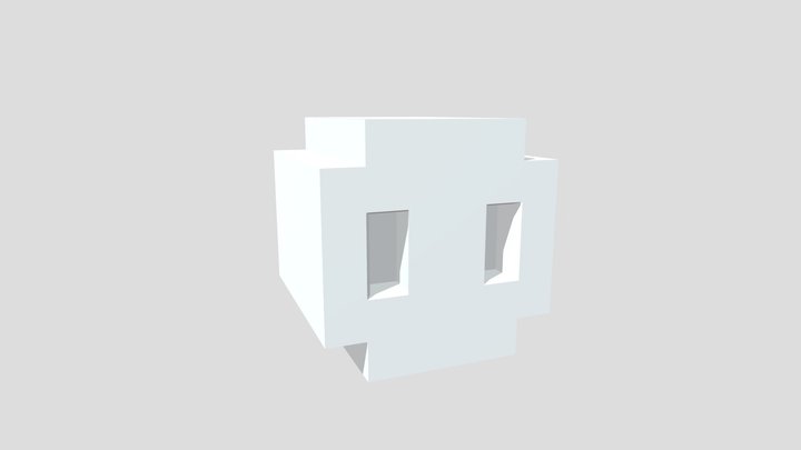 Geometry Dash Icon 3D Model