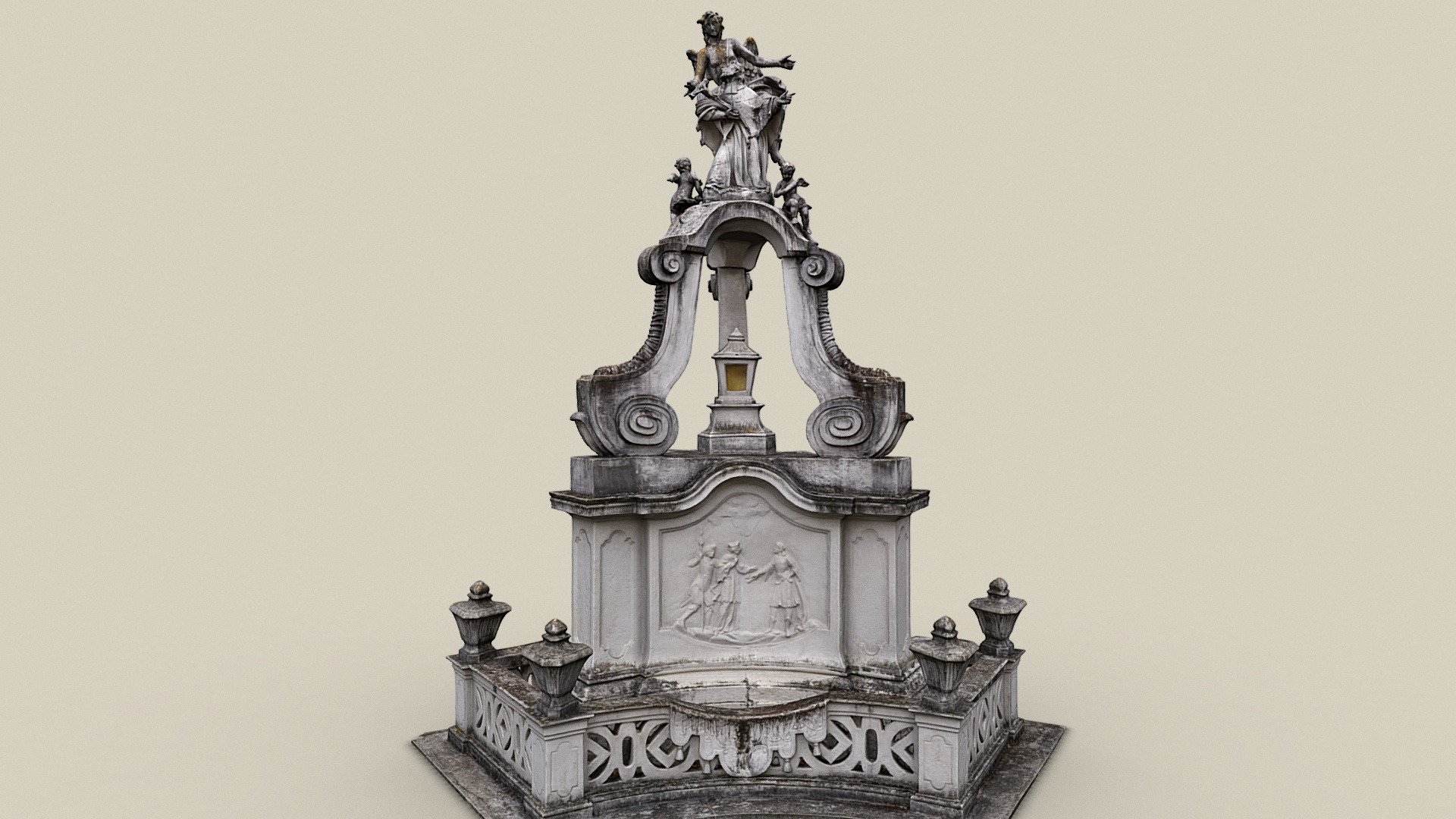 Hl. Nepomuk-Denkmal — Sketchfab embed 3D viewer