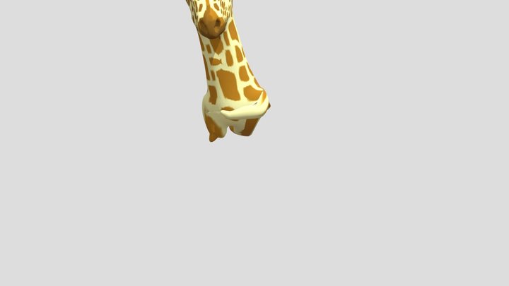 Giraffe Hip Hop Dancing 3D Model