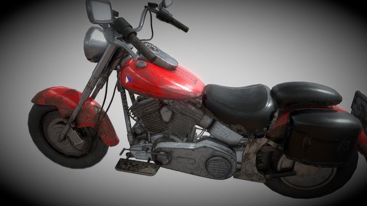 larry motorcycle-old 3D Model