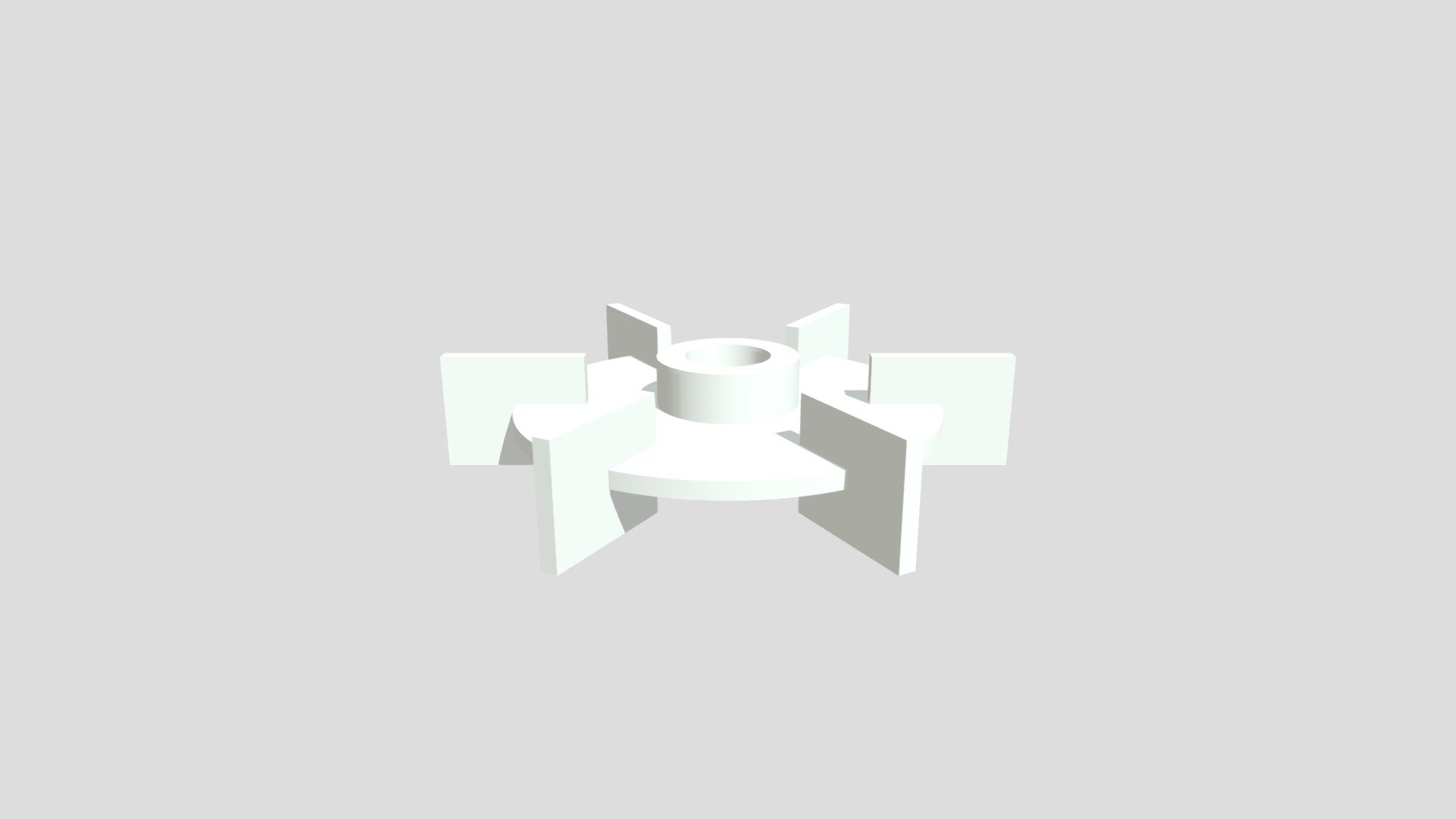 Disc-mounted flat-blade turbine