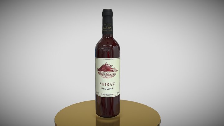 Shiraz wine 3D Model