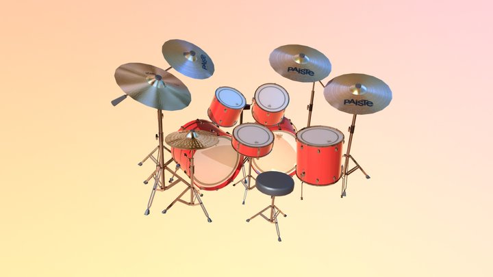 Standard Drumkit 3D Model