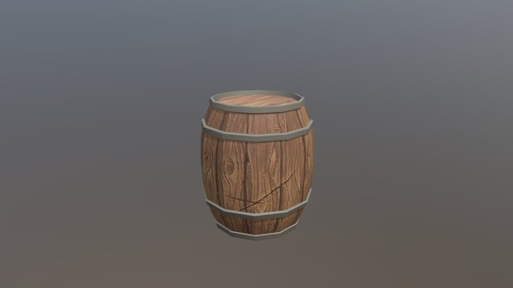 New Barrel 3D Model