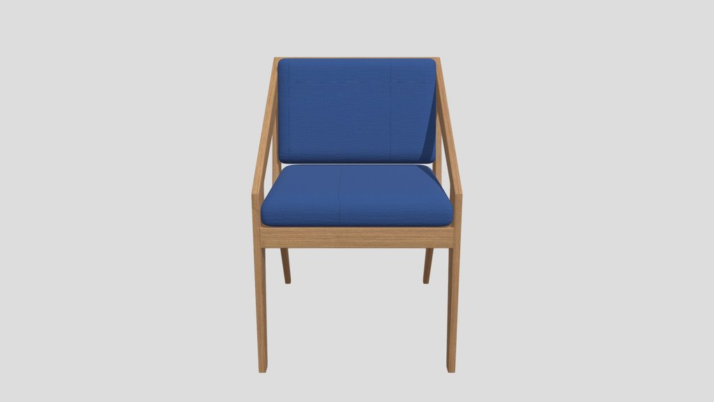 Wood Knife Chair 55x55x84