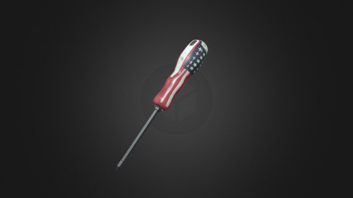 American Screw Driver 3D Model