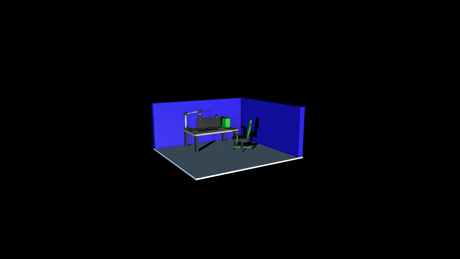 Streamer’s Setup By Jordan S - Download Free 3D model by Maddsyz27