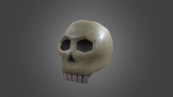 Cartoon Skull 3D Model