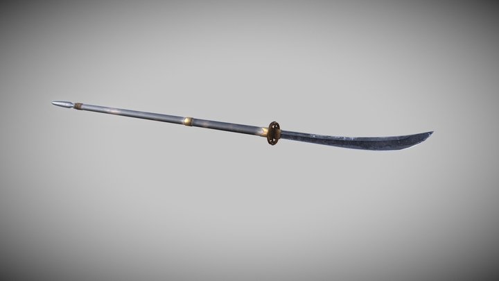 Naginata (Japanese Spear) 3D Model