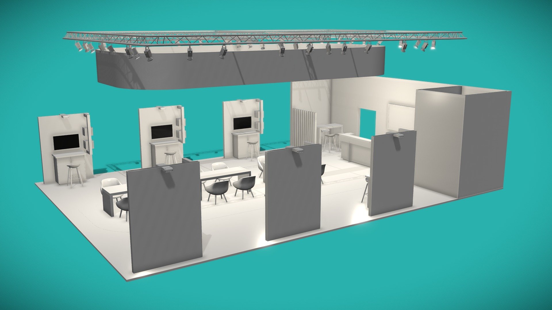 Messestand LAB14 3D Model By Schnaitt Internationale Messe Und 