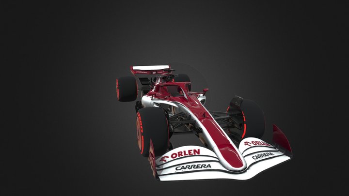 F1 Alfa Romeo Racing Orlen 2022 Sauber F1 3D Model