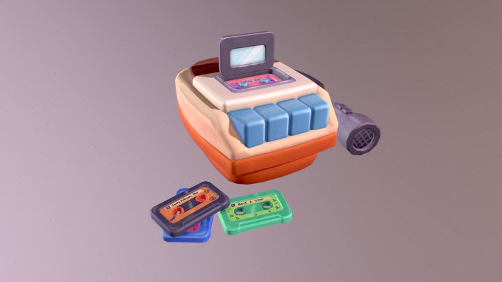 Tape Recorder 3D Model