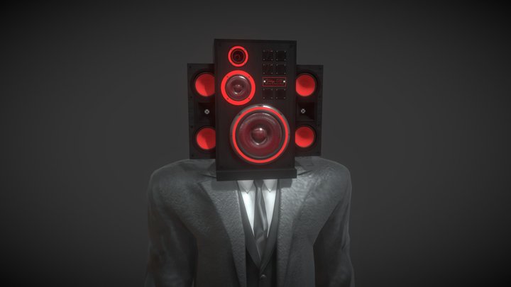 Large speakerman (Skibidi trash) – Modèle 3D gratuit STL
