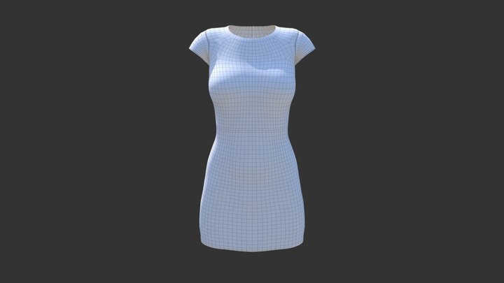 Dress B 3D Model
