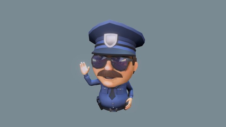 PastryParadise - Cop 3D Model