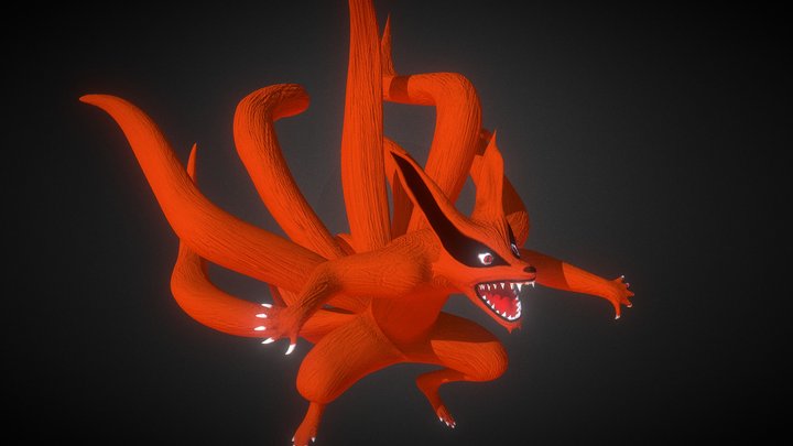 NARUTO - The Nine tailed fox（　ナルト - 九尾　） 3D Model