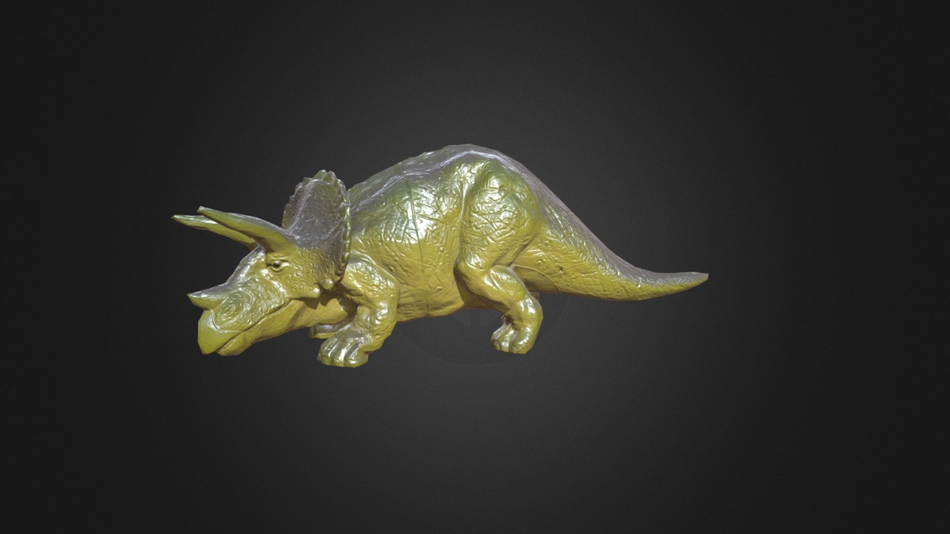 Toy Dinosaur Triceratops – Detailed PBR Asset - 3D model by ScanWOW.com ...