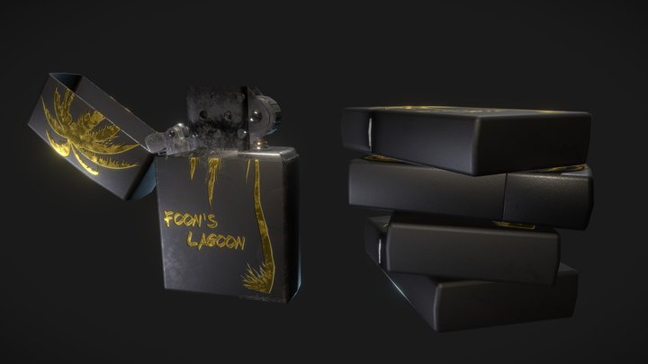 Zippo Lighter 3D Model