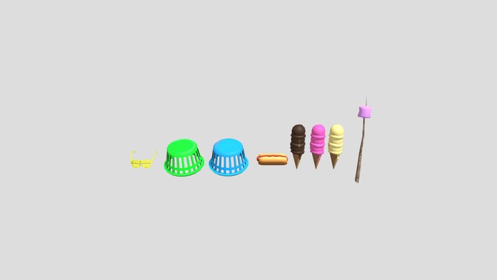 Gorilla Tag Unused Cosmetics That I Made! 3D Model