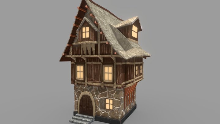 Village House 01 3D Model