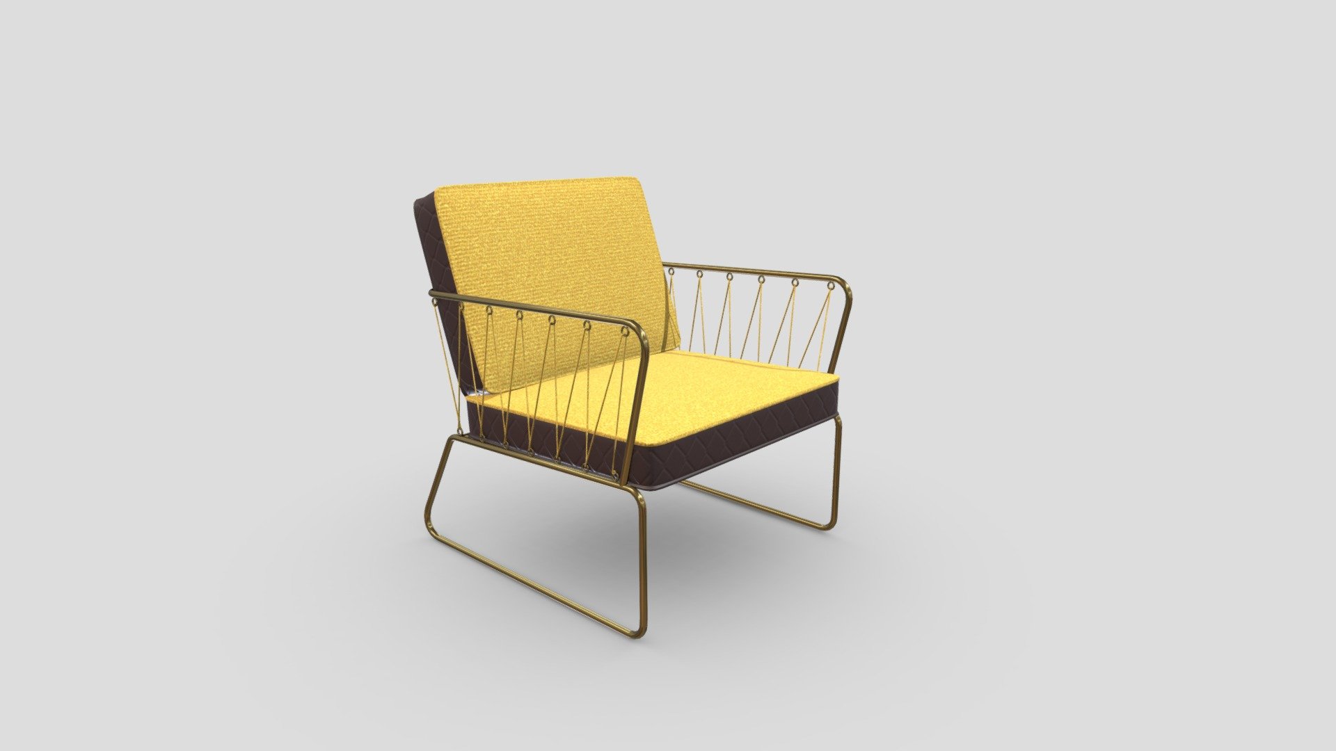Lawn chair Classic Buy Royalty Free 3D model by interior model