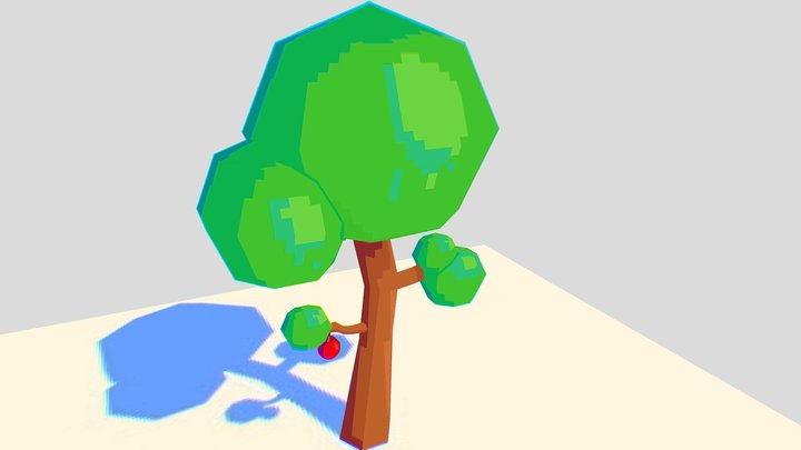 Lopoly tree art 3D Model