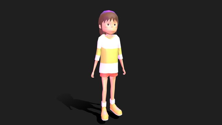 Chihiro Ogiro Idle Animation 3D Model