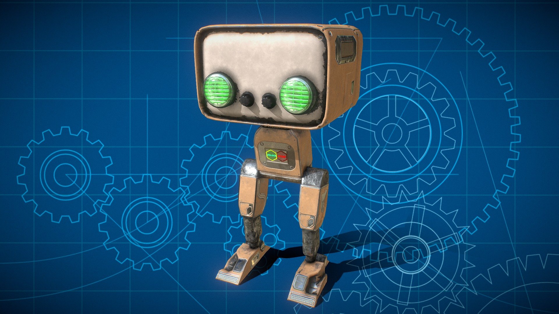 Minibot - Download Free 3D model by D3D (@hell3879) [274d1bd] - Sketchfab