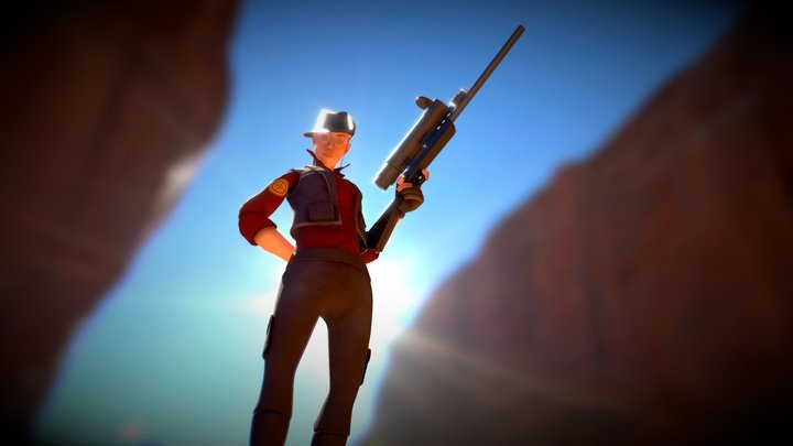 Ylo Sniper, Teamfortress2 3D Model