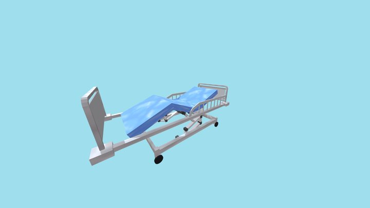 Hospital Bed - MC Model 3D Model