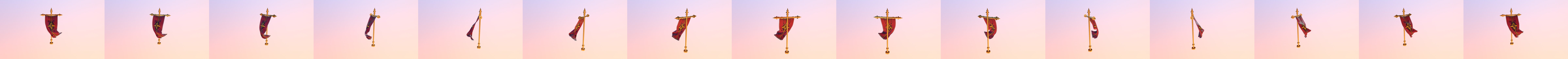 Flag Pole 3D Model