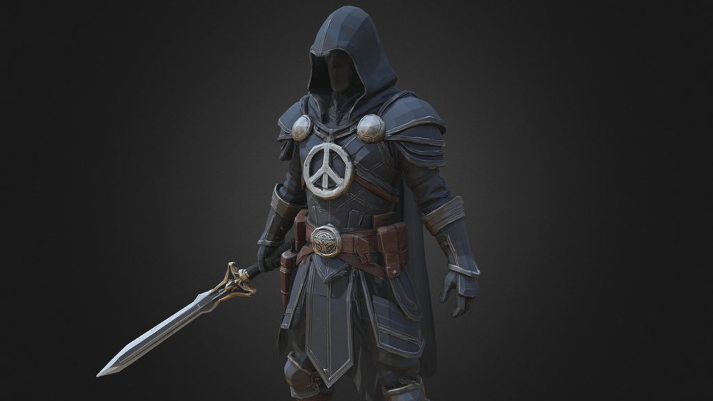 Dark Hooded Assassin Knight
