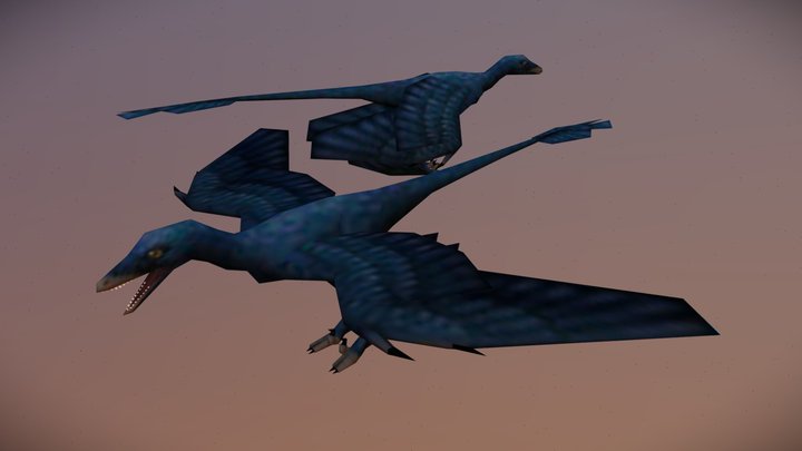 Microraptor 64 3D Model