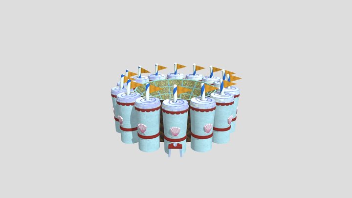 Fast Food Coliseum 3D Model