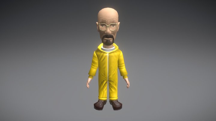 Walter white Low poly 3D Model